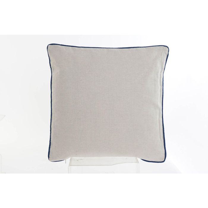 DKD Home Decor Cojín Shabby Multicolor Ribete Cremallera 45x45 cm Poliéster Lino - 6 Unidades Surtido Aleatorio Lavado en Seco 2