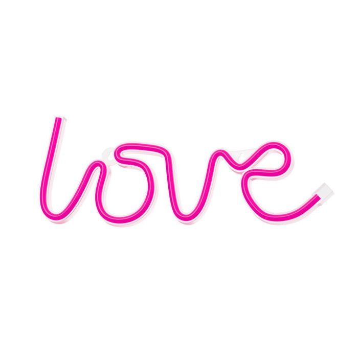 Forever Lampara Neon LED Love Pink - Iluminación Decorativa, Tecnología LED Eficiente, Funciona con USB o Pilas AA, Rosa 5 Forever Lampara Neon LED Love Pink - Iluminación Decorativa, Tecnología LED Eficiente, Funciona con USB o Pilas AA, Rosa 5