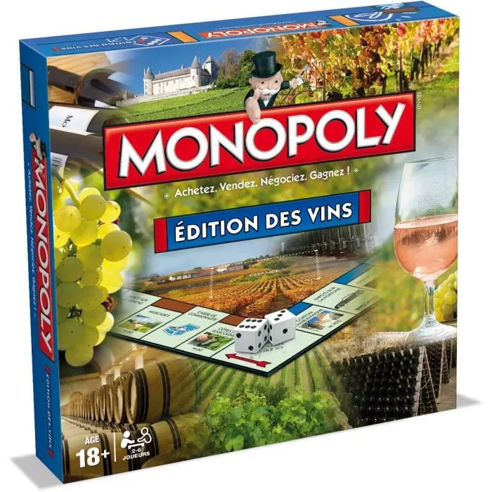 Winning Moves MONOPOLIO Ediciones del vino Juego de mesa Versión francesa 0 Winning Moves MONOPOLIO Ediciones del vino Juego de mesa Versión francesa 0