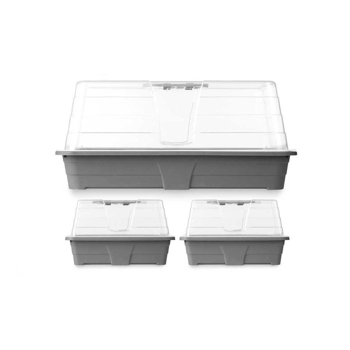 Set 3 Invernaderos Con Respiradero Ibergarden 38X18CM (8 Unidades) 1 Set 3 Invernaderos Con Respiradero Ibergarden 38X18CM (8 Unidades) 1