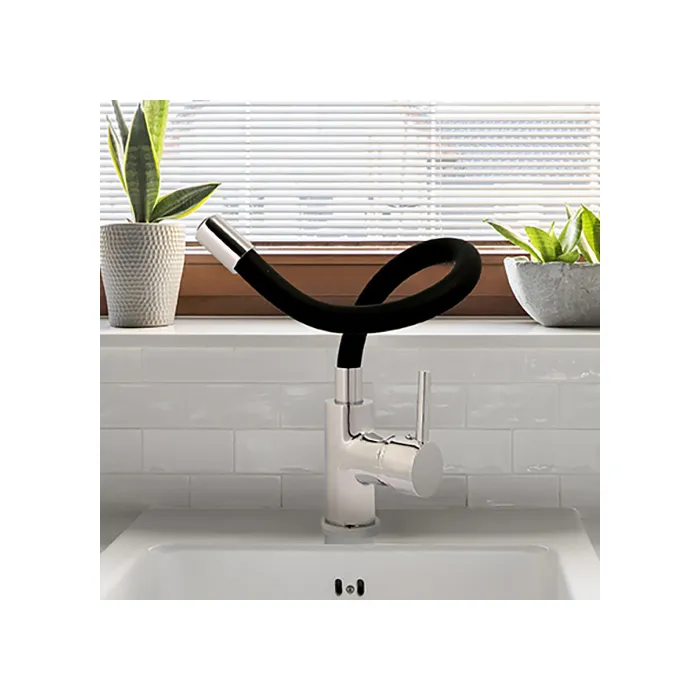 Edouard Rousseau Grifo de Cocina Mezclador Køben - Sin Ducha - Forma de Memoria - Gris y Negro 1 Edouard Rousseau Grifo de Cocina Mezclador Køben - Sin Ducha - Forma de Memoria - Gris y Negro 1