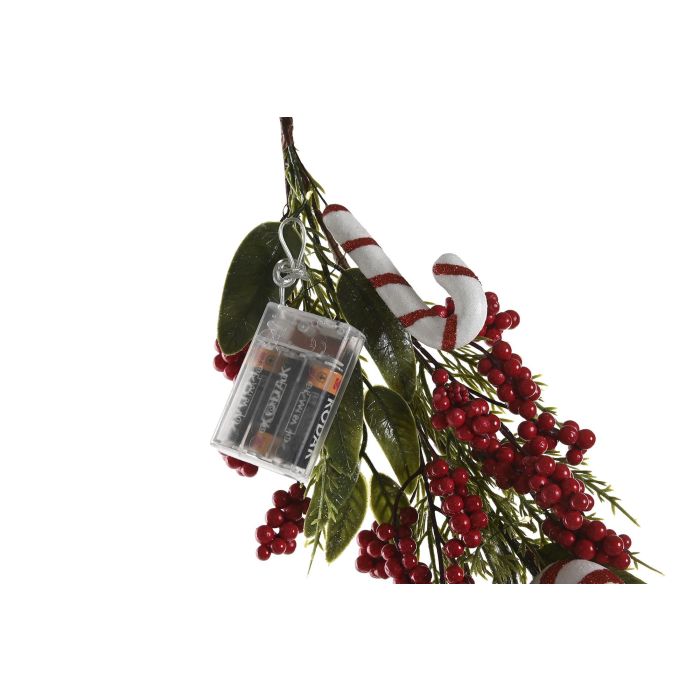 Guirnalda Navidad Tradicional DKD Home Decor Verde Rojo 15 x 180 x 15 cm (2 Unidades) 2