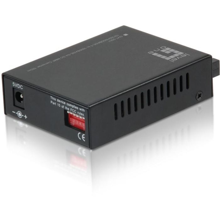 LevelOne GVT-2001 Convertidor de Medios Gigabit Ethernet 10/100/1000T a 1000SX SC Multimodo 550m 1