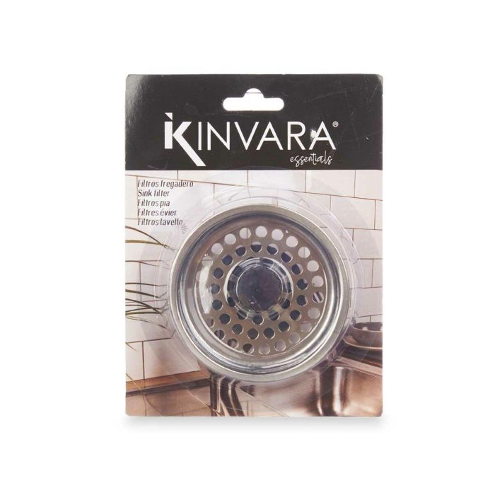 Filtro Fregadero Kinvara 1000B Negro Plateado Acero Inoxidable Ø 8,5 cm (24 Unidades) 2