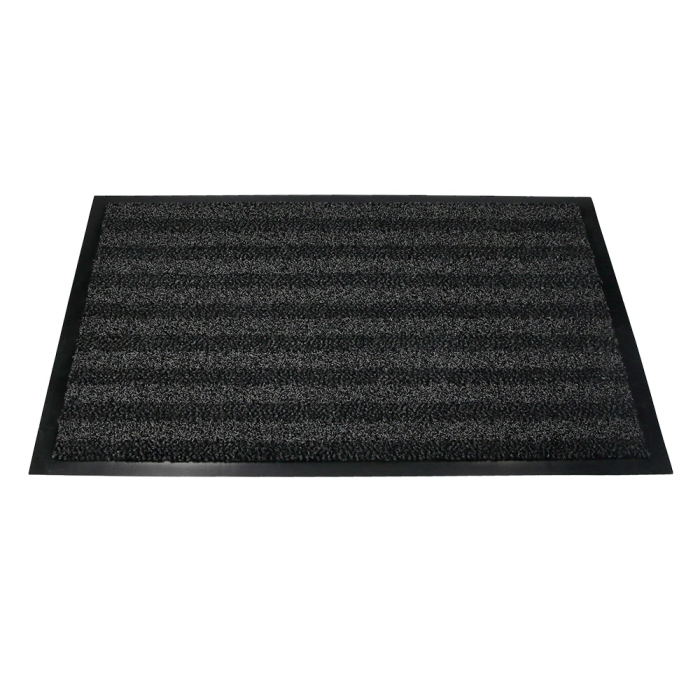 Q-connect Alfombra de Suelo Premium para Interiores Antideslizante Fibra Polipropileno y Fieltro Gris 60x40 cm 3