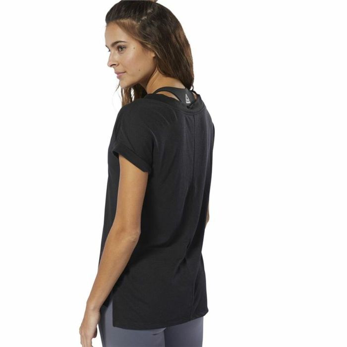 Camiseta de Manga Corta Mujer Reebok Wor Supremium Detail Negro XS 4 Camiseta de Manga Corta Mujer Reebok Wor Supremium Detail Negro XS 4