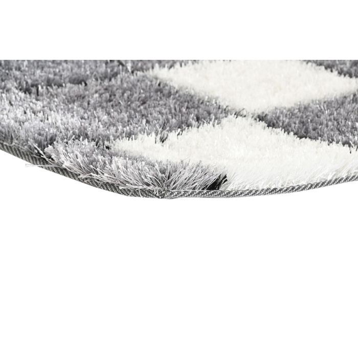 DKD Home Decor Alfombra Moderno Gris Blanco 90 x 2 x 60 cm (2 Unidades) Poliéster 2 DKD Home Decor Alfombra Moderno Gris Blanco 90 x 2 x 60 cm (2 Unidades) Poliéster 2