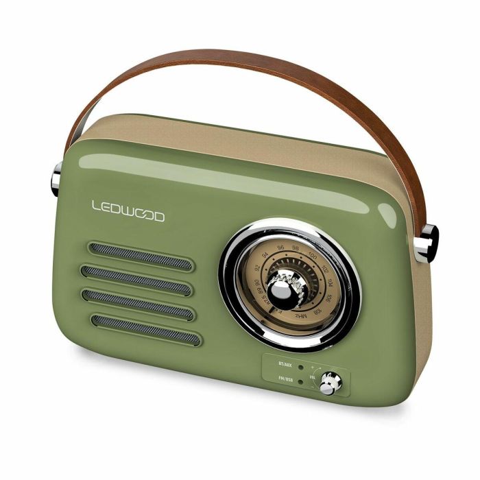 Radio Transistor Ledwood ALMA GREY Verde 30 W 2