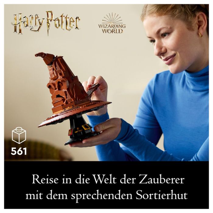 LEGO Harry Potter Sombrero Seleccionador Parlante 76429 Juego Construcción 561 Piezas 32