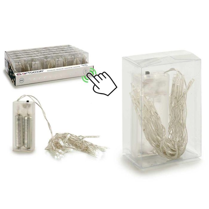 Tira 20 Bombillas LED Blanca Giftdecor - 4x9x6 cm, Plástico y Metal (30 Unidades) Tira 20 Bombillas LED Blanca Giftdecor - 4x9x6 cm, Plástico y Metal (30 Unidades)