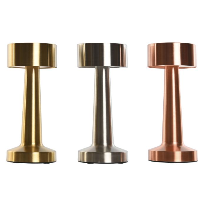 Lampara Sobremesa Moderno DKD Home Decor Dorado Plateado 9 x 21 x 9 cm (3 Unidades) 5 Lampara Sobremesa Moderno DKD Home Decor Dorado Plateado 9 x 21 x 9 cm (3 Unidades) 5