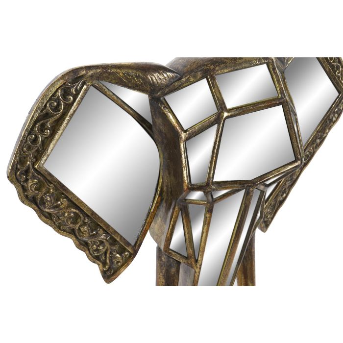 Decoracion Pared Glam DKD Home Decor Dorado 11 x 38 x 41 cm 1