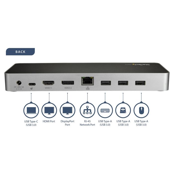 Hub USB 3 Puertos Startech DK30CHDPPDUE 4