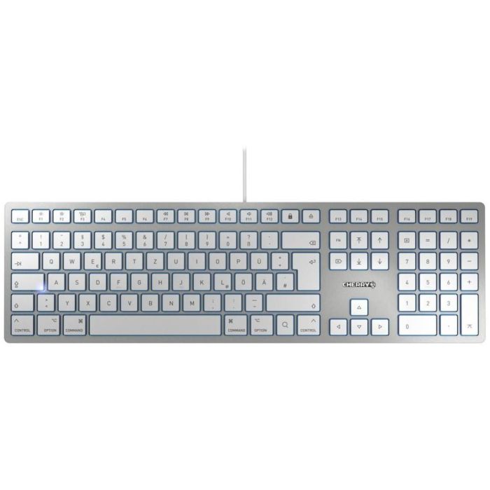 Cherry KC 6000 SLIM FOR MAC USB silber QWERTZ DE 0 Cherry KC 6000 SLIM FOR MAC USB silber QWERTZ DE 0
