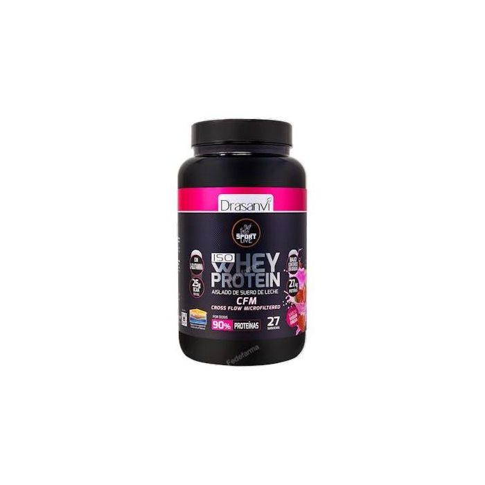 Sport Live Whey Protein Aislado Yogur Fresa 800G, Bajo en Carbohidratos, Alto en Aminoácidos, con Enzimas Digestivas