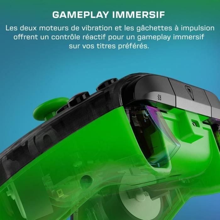 Gamepad - Xbox Series X|S, Xbox One y PC - Rematch Core - RGB - Con cable - Camuflaje negro/verde - TURTLE BEACH 5 Gamepad - Xbox Series X|S, Xbox One y PC - Rematch Core - RGB - Con cable - Camuflaje negro/verde - TURTLE BEACH 5
