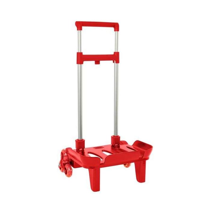 Safta Carro Portamochilas Plegable Triple Rueda Trolley Rojo 32x88x23,5 cm