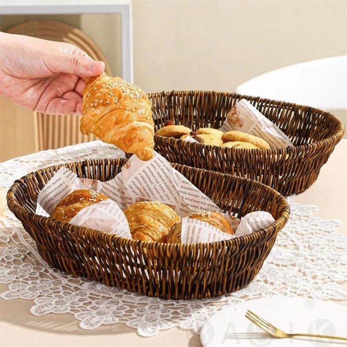 Inde Cesta Pan Oval My Bar de Polipropileno Reforzado 28.5 x 21.5 x 6.5 cm (18 Unidades) 1 Inde Cesta Pan Oval My Bar de Polipropileno Reforzado 28.5 x 21.5 x 6.5 cm (18 Unidades) 1