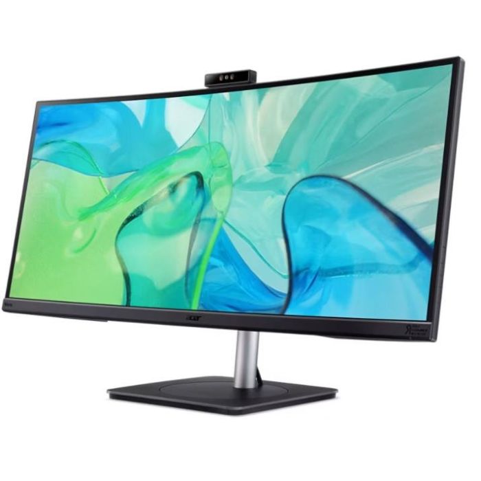 Acer CB343CUR Monitor 86,4 cm (34") UltraWide Quad HD Curvo (3440x1440, 4 ms, 60Hz, 3800R, HDR10, IPS, USB, Altavoces) Negro