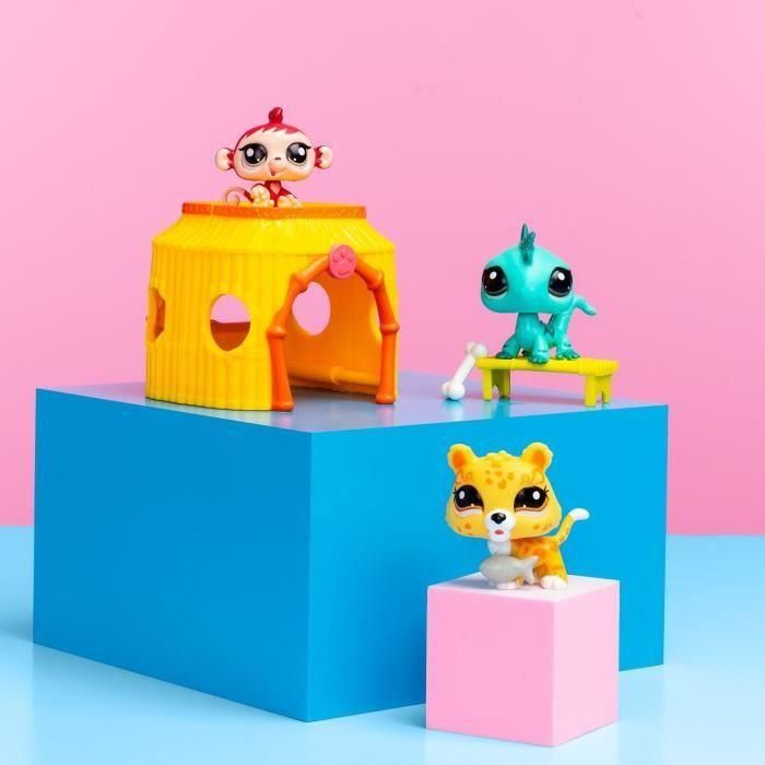 Bandai Bf00515 Littlest Pet Shop Tiki Jungle Set: Aventura en la Selva con 2 Figuras de Mascotas Únicas y 6 Accesorios 5