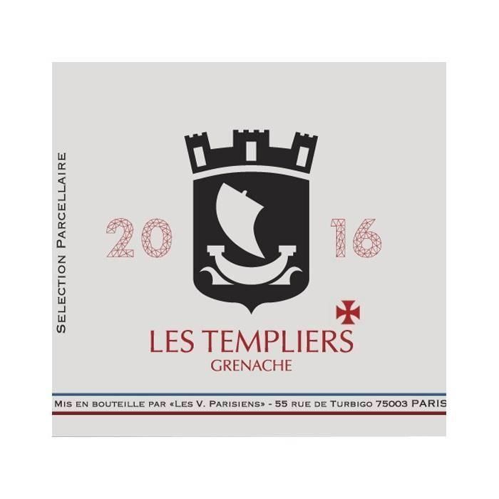 Les Vignerons Parisiens Les Templiers 2016 Vin de France - Vino tinto - Ecológico 1