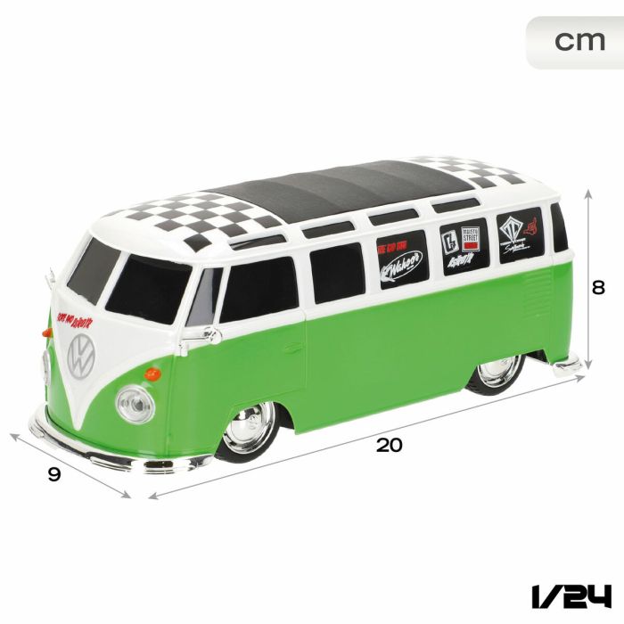 Coche Radio Control Volkswagen COMBI 20 x 8 x 9 cm (4 Unidades) 3 Coche Radio Control Volkswagen COMBI 20 x 8 x 9 cm (4 Unidades) 3