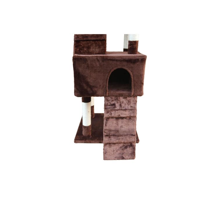 Gloria Árbol Rascador Gatos Nilo para Varios Gatos con Postes Sisal, 2 Cuevas, Múltiples Alturas, Marrón 50x50x170 cm 0 Gloria Árbol Rascador Gatos Nilo para Varios Gatos con Postes Sisal, 2 Cuevas, Múltiples Alturas, Marrón 50x50x170 cm 0