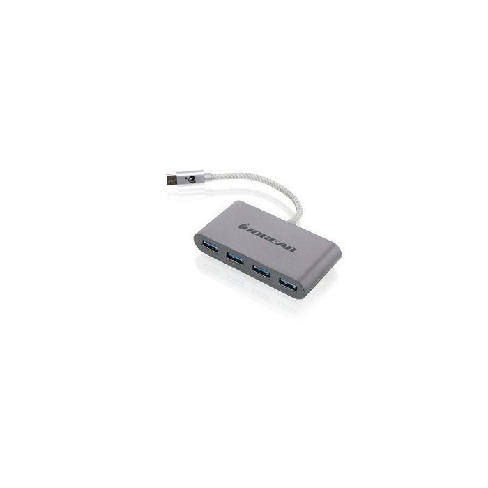 IOGEAR HUB-C - Hub USB-C a 4 Puertos USB-A 3.0, Adaptador Multi-puerto, SuperSpeed 5Gbps para MacBook y Chromebook 1