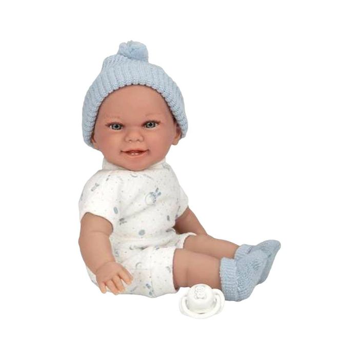 Muñeca elegance 34 cm babyto azul c/mecanismo risa try me 1