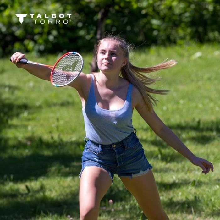 TALBOT TORRO AAAOW04920 Set Bádminton 4 Fighter - 4 Raquetas con Cordaje Multifilamento - 3 Volantes Sintéticos 3 TALBOT TORRO AAAOW04920 Set Bádminton 4 Fighter - 4 Raquetas con Cordaje Multifilamento - 3 Volantes Sintéticos 3