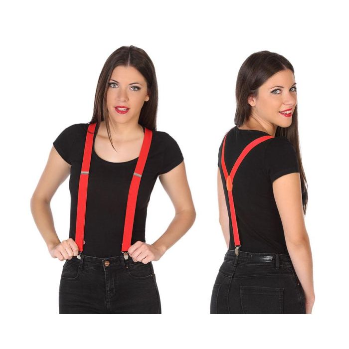 Tirantes Carnaval Rojo Unisex Adulto