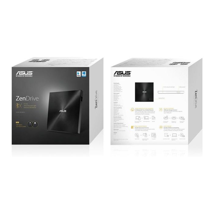 ASUS Grabadora DVD Externa U9M Portátil Slim Color Negro USB 2.0 5 ASUS Grabadora DVD Externa U9M Portátil Slim Color Negro USB 2.0 5