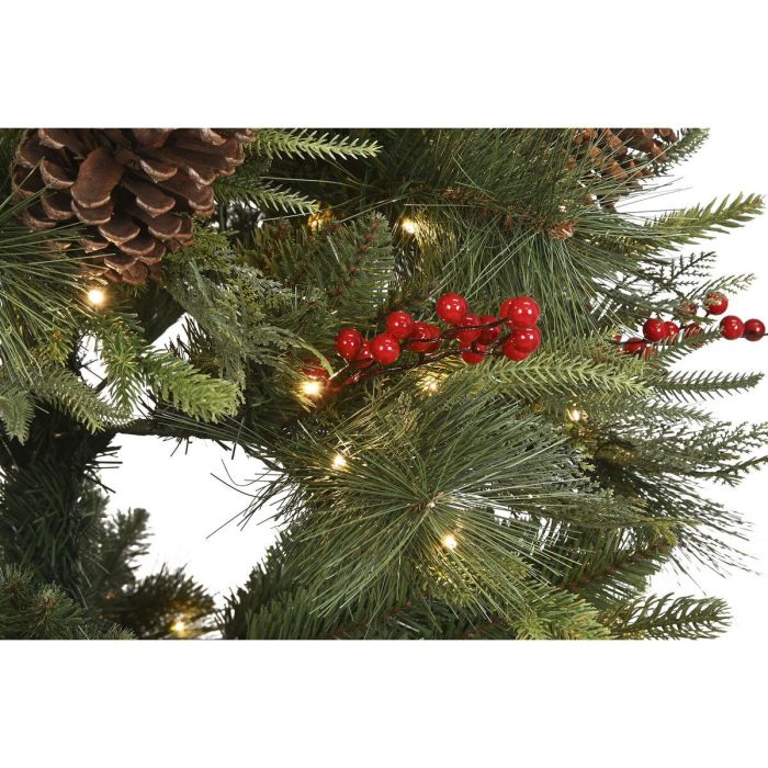 DKD Home Decor Árbol de Navidad Tradicional Verde y Rojo, 210 cm Alto (120x120 cm base), 1129 Ramas, Luz LED Cálida, Desmontable 3 DKD Home Decor Árbol de Navidad Tradicional Verde y Rojo, 210 cm Alto (120x120 cm base), 1129 Ramas, Luz LED Cálida, Desmontable 3