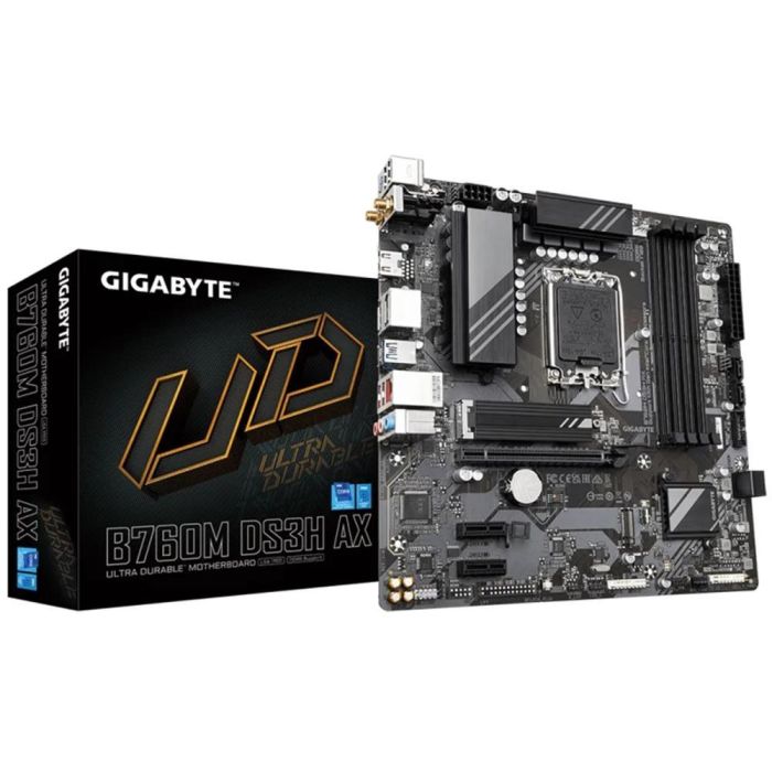 Placa Base Gigabyte B760M DS3H AX Socket 1700/ Micro ATX Placa Base Gigabyte B760M DS3H AX Socket 1700/ Micro ATX