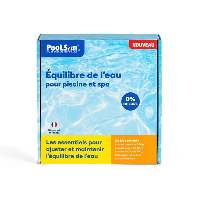 Poolsan BSI - Kit de equilibrio de agua para piscinas y spas