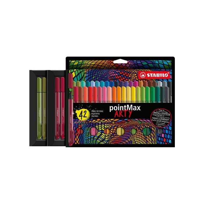 Rotulador Fibra Stabilo Pointmax Arty Line Estuche Carton De 42