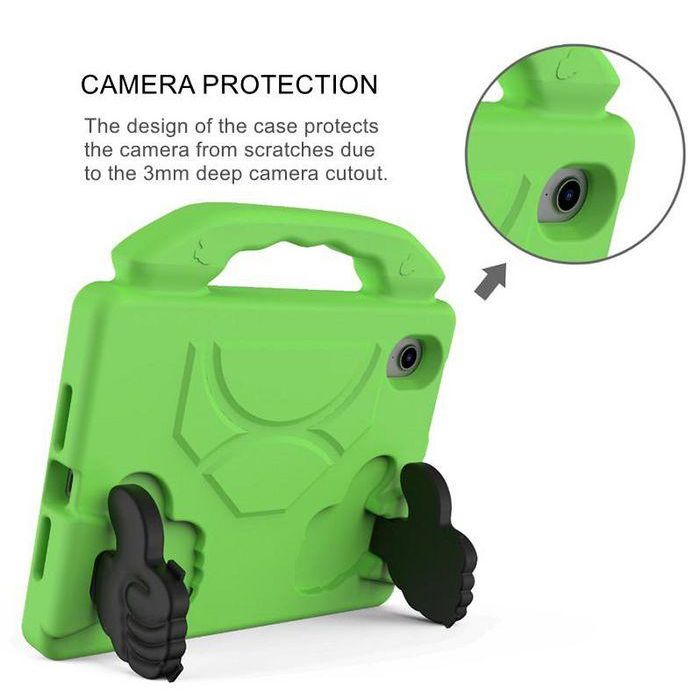 eSTUFF Funda HANDY a prueba de golpes para niños con soporte, iPad Mini 7/6, EVA flexible y no tóxica, Verde 3
