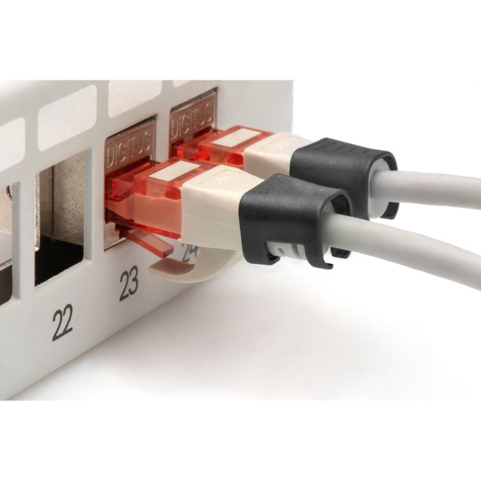 DIGITUS Farbclips für Patchkabel RJ45 100 Stück schwarz 2 DIGITUS Farbclips für Patchkabel RJ45 100 Stück schwarz 2