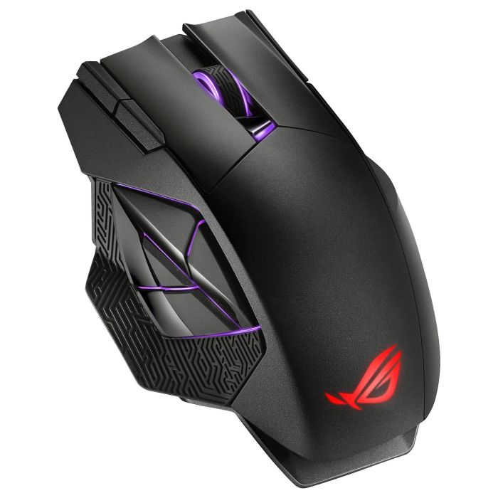 Asus ROG Spatha X Ratón Gaming RF Wireless+USB Type-A Óptico 19000 DPI Negro 90MP0220-BMUA00 3