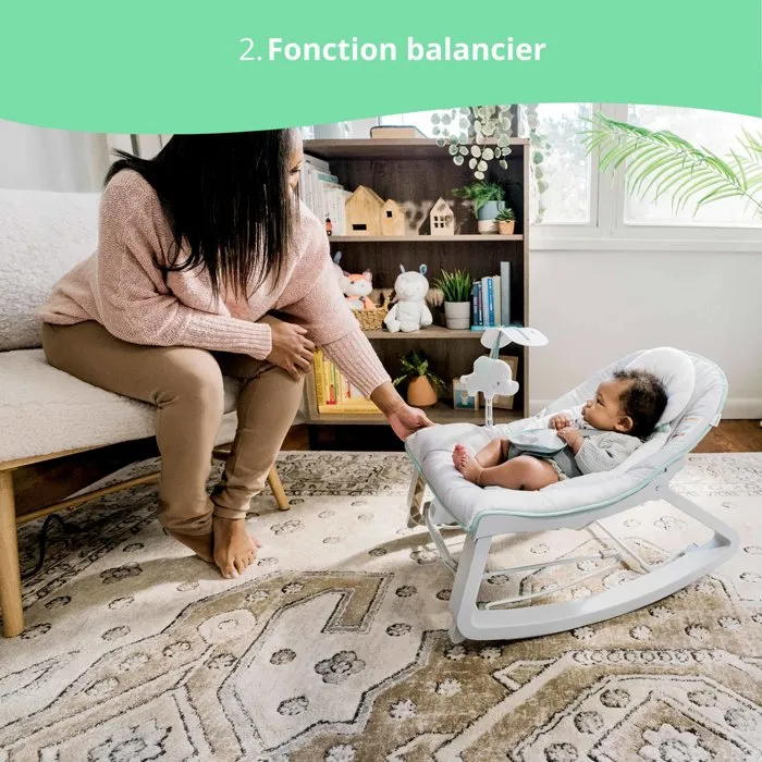 Ingenuity Bouncer 3in1 Keep Cozy - Weaver, Vibraciones Calmantes, 2 Posiciones Reclinado, Hasta 18 Kilos 4