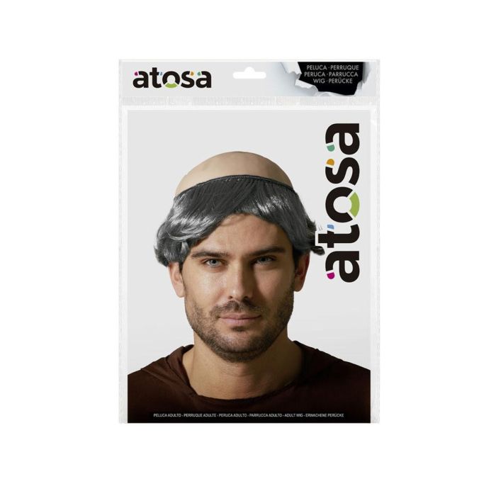 Peluca Gris Calva 2