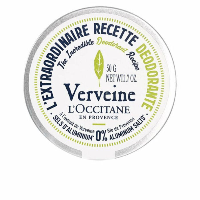 L'OCCITANE En Provence Desodorante Verveine 50 gr - Desodorante con 96% de Ingredientes Naturales y Verbena Ecológica