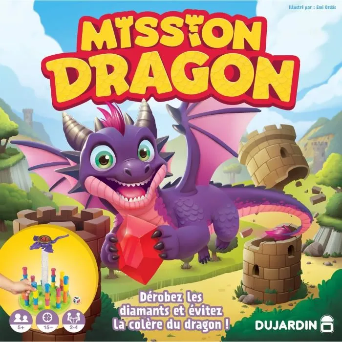 Dujardin DUJ3701656100669 Dragon Mission - Juego de Mesa - Para Niños a Partir de 7 Años 3