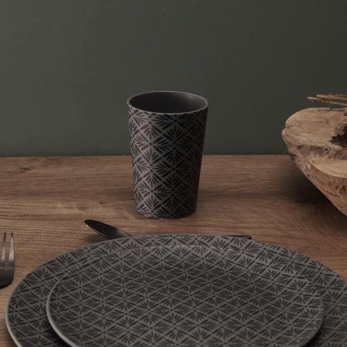 Home Deco Factory Vaso 200 Ml Polipropileno Estampados Verde Gris Beige 1