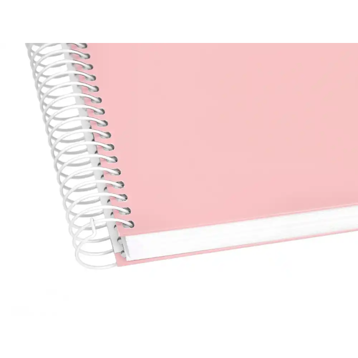 Liderpapel Cuaderno Espiral A4 Micro Crafty Tapa Forrada 120 Hojas 90gr Cuadro 5mm 4 Colores Rosa 7