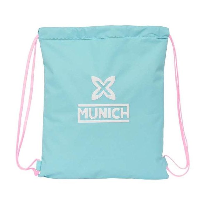 Bolsa Mochila con Cuerdas Munich Heaven Azul cielo 35 x 40 x 1 cm 3