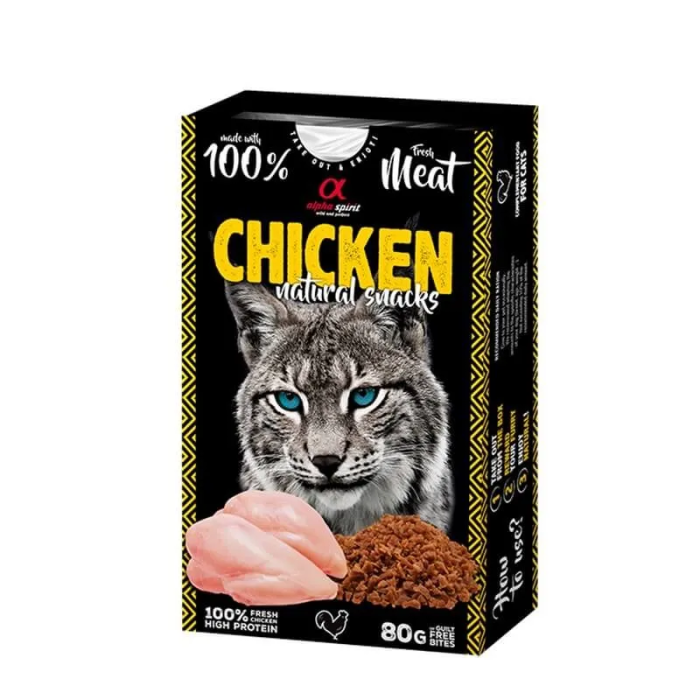 Alpha Spirit Spirit Feline Pollo Natural Snack 6x80 gr