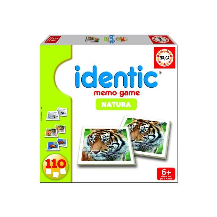 Educa Borrás 14783 Juego Memoria Identic Natura Animales (110 Cartas) 3-6 Años