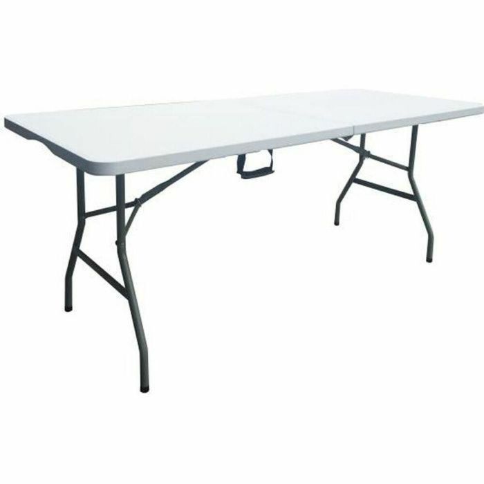 Mesa Plegable 180 cm para 8 personas - Plástico y Metal - Resistente a la Intemperie y Golpes - Carga 150 kg - Interior/Exterior Mesa Plegable 180 cm para 8 personas - Plástico y Metal - Resistente a la Intemperie y Golpes - Carga 150 kg - Interior/Exterior