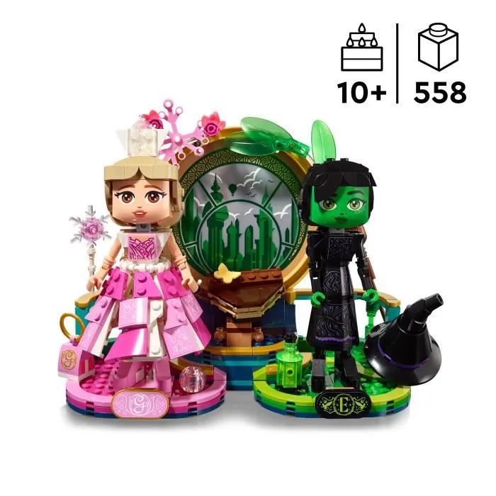 Lego 75682 Minifiguras Elphaba y Glinda de Wicked, Idea de Regalo de Cumpleaños Lego 75682 Minifiguras Elphaba y Glinda de Wicked, Idea de Regalo de Cumpleaños